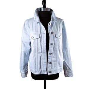 Womens Forever 21 Oversized Utility Jacket Sz XXL Baby Blue Casual Classic